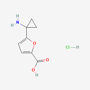 5-(1-Aminocyclopropyl)furan-2-carboxylicacidhydrochloride