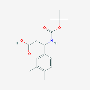 3-{[(Tert-butoxy)carbonyl]amino}-3-(3,4-dimethylphenyl)propanoicacid