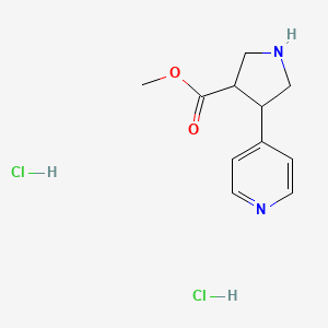 Methyl 4-(pyridin-4-yl)pyrrolidine-3-carboxylate dihydrochloride