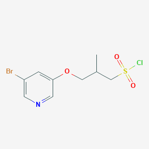 3-((5-Bromopyridin-3-yl)oxy)-2-methylpropane-1-sulfonyl chloride