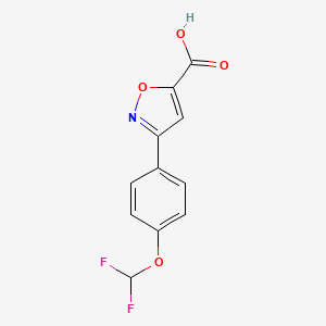 3-(4-(Difluoromethoxy)phenyl)isoxazole-5-carboxylic acid