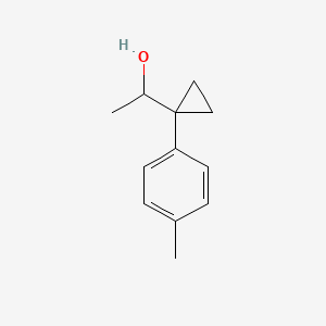 1-[1-(4-Methylphenyl)cyclopropyl]ethan-1-ol