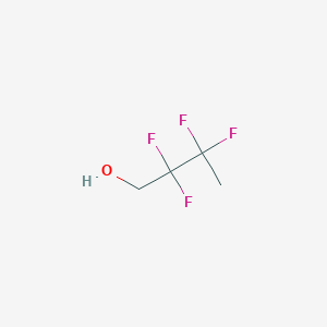 molecular formula C4H6F4O B13525689 2,2,3,3-Tetrafluorobutan-1-ol 