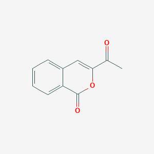 molecular formula C11H8O3 B13525693 3-Acetyl-1h-isochromen-1-one 