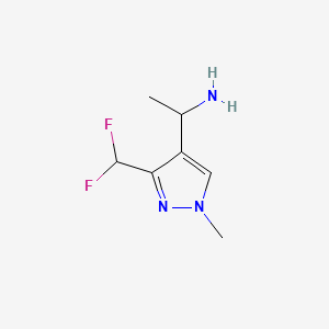 1-(3-(Difluoromethyl)-1-methyl-1H-pyrazol-4-yl)ethan-1-amine