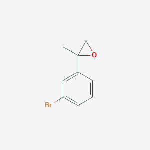 molecular formula C9H9BrO B13525747 Oxirane, 2-(3-bromophenyl)-2-methyl- CAS No. 73761-78-1