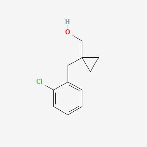 molecular formula C11H13ClO B13525753 (1-(2-Chlorobenzyl)cyclopropyl)methanol 