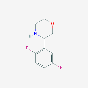 molecular formula C10H11F2NO B13525760 3-(2,5-Difluorophenyl)morpholine 