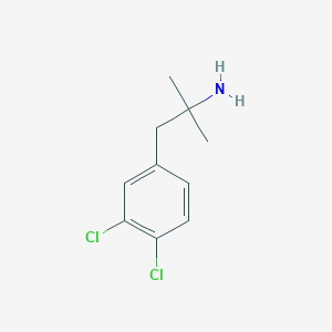 molecular formula C10H13Cl2N B13525788 1-(3,4-Dichlorophenyl)-2-methylpropan-2-amine CAS No. 5255-51-6