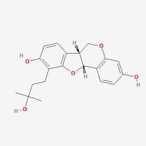 molecular formula C20H22O5 B135258 相豆素水合物 CAS No. 76122-57-1