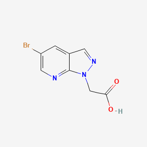 2-{5-bromo-1H-pyrazolo[3,4-b]pyridin-1-yl}acetic acid