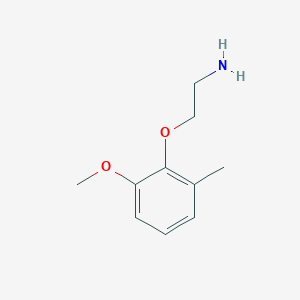 molecular formula C10H15NO2 B13525856 2-(2-Methoxy-6-methylphenoxy)ethanamine 