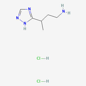 3-(1H-1,2,4-triazol-3-yl)butan-1-aminedihydrochloride