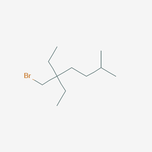 molecular formula C11H23Br B13525878 5-(Bromomethyl)-5-ethyl-2-methylheptane 