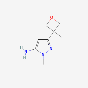 molecular formula C8H13N3O B13525894 1-Methyl-3-(3-methyl-3-oxetanyl)-1H-pyrazol-5-amine 