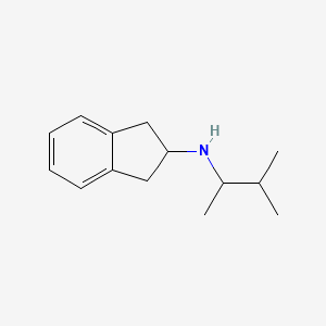 molecular formula C14H21N B13525923 N-(3-methylbutan-2-yl)-2,3-dihydro-1H-inden-2-amine 