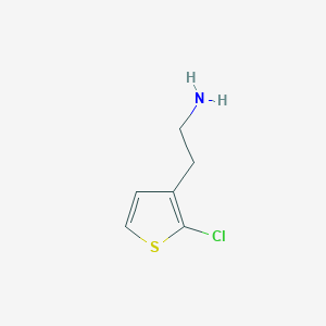 molecular formula C6H8ClNS B13525938 2-(2-Chlorothiophen-3-yl)ethanamine 