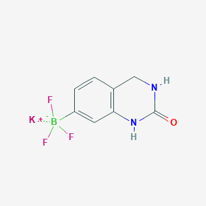 molecular formula C8H7BF3KN2O B13525959 Potassium trifluoro(2-oxo-1,2,3,4-tetrahydroquinazolin-7-yl)borate 