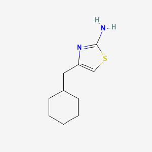 molecular formula C10H16N2S B13525978 4-(Cyclohexylmethyl)-1,3-thiazol-2-amine 