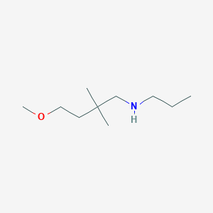 molecular formula C10H23NO B13525983 4-methoxy-2,2-dimethyl-N-propylbutan-1-amine 