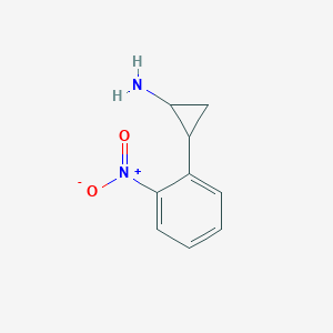 2-(2-Nitrophenyl)cyclopropan-1-amine