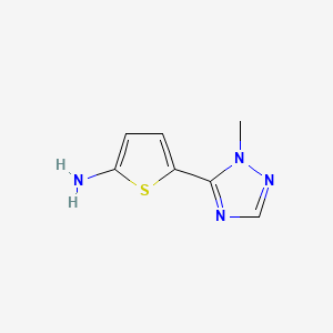 5-(1-Methyl-1h-1,2,4-triazol-5-yl)thiophen-2-amine