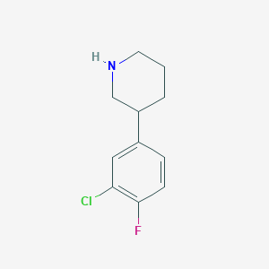 3-(3-Chloro-4-fluorophenyl)piperidine