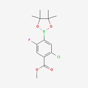 Methyl 2-chloro-5-fluoro-4-(4,4,5,5-tetramethyl-1,3,2-dioxaborolan-2-YL)benzoate