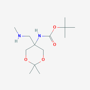 tert-butylN-{2,2-dimethyl-5-[(methylamino)methyl]-1,3-dioxan-5-yl}carbamate