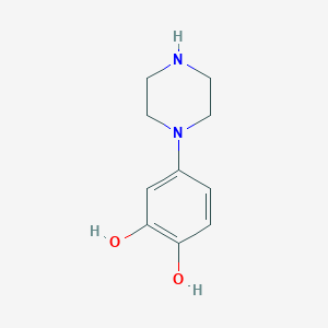 4-(Piperazin-1-yl)benzene-1,2-diol