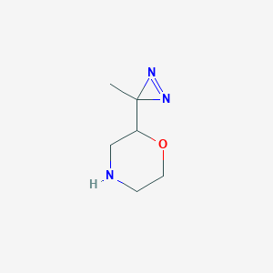 molecular formula C6H11N3O B13526064 2-(3-methyl-3H-diazirin-3-yl)morpholine 