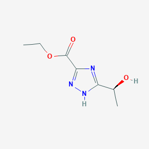 Ethyl (S)-5-(1-hydroxyethyl)-1H-1,2,4-triazole-3-carboxylate