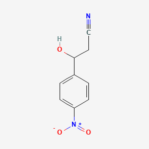 molecular formula C9H8N2O3 B13526084 beta-Hydroxy-4-nitrobenzenepropanenitrile CAS No. 71312-64-6