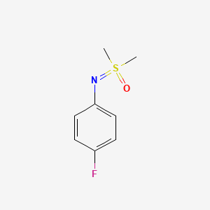 molecular formula C8H10FNOS B13526150 [(4-Fluorophenyl)imino]dimethyl-lambda6-sulfanone CAS No. 58873-25-9