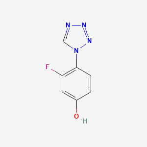 3-fluoro-4-(1H-1,2,3,4-tetrazol-1-yl)phenol