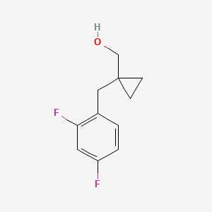 molecular formula C11H12F2O B13526187 (1-(2,4-Difluorobenzyl)cyclopropyl)methanol 