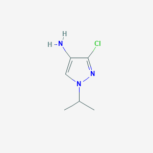 molecular formula C6H10ClN3 B13526192 3-Chloro-1-isopropyl-1H-pyrazol-4-amine 