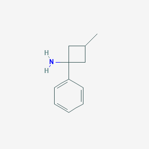 3-Methyl-1-phenylcyclobutan-1-amine