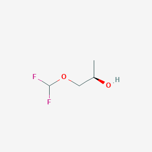 molecular formula C4H8F2O2 B13526245 (2R)-1-(difluoromethoxy)propan-2-ol 