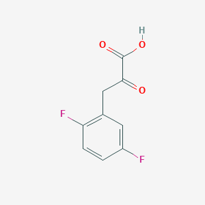 molecular formula C9H6F2O3 B13526246 3-(2,5-Difluorophenyl)-2-oxopropanoic acid 