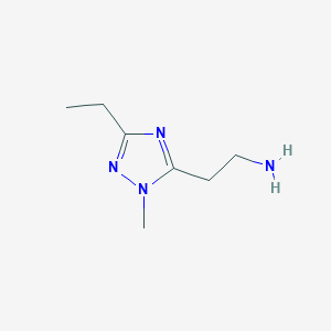 2-(3-Ethyl-1-methyl-1h-1,2,4-triazol-5-yl)ethan-1-amine