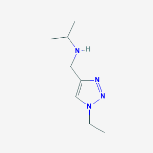 molecular formula C8H16N4 B13526290 n-((1-Ethyl-1h-1,2,3-triazol-4-yl)methyl)propan-2-amine 