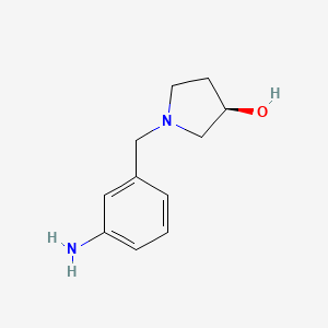 (3R)-1-[(3-aminophenyl)methyl]pyrrolidin-3-ol