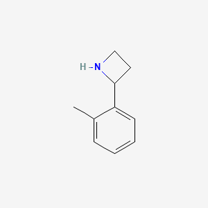 molecular formula C10H13N B13526316 2-(2-Methylphenyl)azetidine 