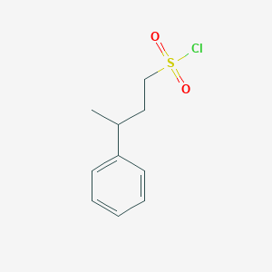 molecular formula C10H13ClO2S B13526331 3-Phenylbutane-1-sulfonyl chloride 