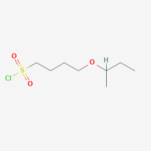 molecular formula C8H17ClO3S B13526334 4-(Sec-butoxy)butane-1-sulfonyl chloride 