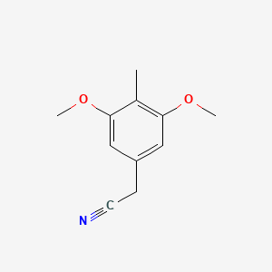 molecular formula C11H13NO2 B13526335 2-(3,5-Dimethoxy-4-methylphenyl)acetonitrile 