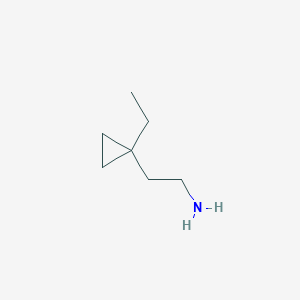 molecular formula C7H15N B13526345 2-(1-Ethylcyclopropyl)ethan-1-amine 