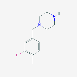 1-(3-Fluoro-4-methylbenzyl)piperazine