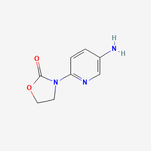 molecular formula C8H9N3O2 B13526373 3-(5-Aminopyridin-2-yl)-1,3-oxazolidin-2-one 